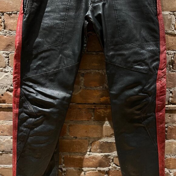 Diesel “Industry Division” Two-Tone Leather Pants - Picture 4 of 12